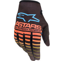 ALPINESTARS 2022 RADAR BLACK / FLURO / CORAL KIDS GLOVES