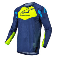 ALPINESTARS 2022 TECHSTAR FACTORY BLUE/YELLOW/FLURO BLUE JERSEY