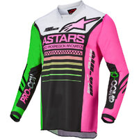 ALPINESTARS 2022 RACER COMPASS BLACK / GREEN / PINK JERSEY