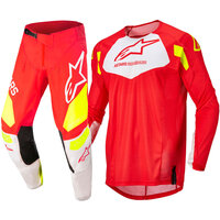 ALPINESTARS 2022 RACER FACTORY RED / WHITE / FLURO KIDS GEAR SET