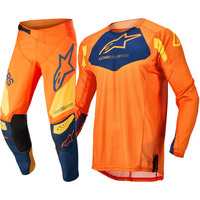 ALPINESTARS 2022 RACER FACTORY ORANGE / NAVY KIDS GEAR SET