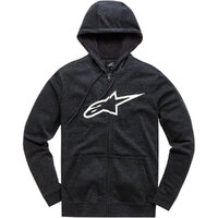 ALPINESTARS AGELESS II BLACK / WHITE ZIP HOODIE