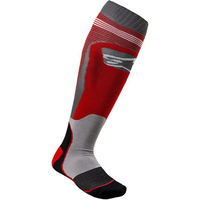 ALPINESTARS MX PLUS 1 RED/GREY SOCKS