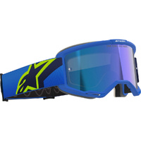 ALPINESTARS VISION 5 CORP BLUE / FLURO YELLOW BLUE MIRROR GOGGLES