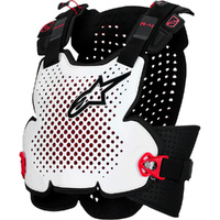 ALPINESTARS A4 PLASMA BLACK / RED / WHITE CHEST PROTECTOR