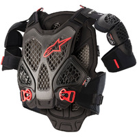 ALPINESTARS A-6 CHEST PROTECTOR BLACK / RED BODY ARMOUR