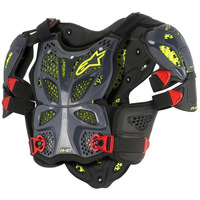 ALPINESTARS A-10 BLACK / RED / YELLOW CHEST ARMOUR