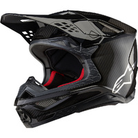 ALPINESTARS 2025 S-M10 FAME BLACK CARBON HELMET