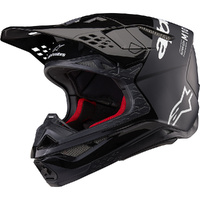 ALPINESTARS 2026 S-M10 FLOOD BLACK / GREY HELMET