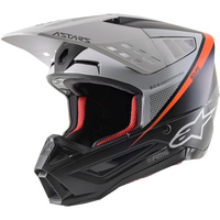 ALPINESTARS 2021 S-M5 RAYON BLACK/WHITE HELMET