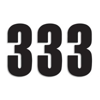 BLACKBIRD NUMBERS THREE SERIES 3PK 13X7CM BLACK 3