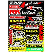 BLACKBIRD DECAL UNIVERSAL SPONSOR LOGO STICKER SHEET A