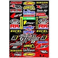 BLACKBIRD DECAL UNIVERSAL SPONSOR LOGO STICKER SHEET C