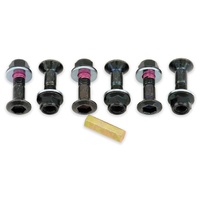 BOLT HUB SAVERS BLACK DOUBLE LOCKED SPROCKET FASTENING KIT
