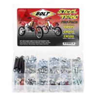 BOLT HONDA CR125/CR250/CR500 STEEL FRAME PRO PACK BOLT KIT