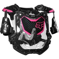 FOX 2022 R3 BLACK / PINK WOMENS BODY ARMOUR - M / L