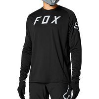 FOX MTB DEFEND BLACK LONG SLEEVE JERSEY