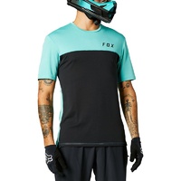 FOX 2021 MTB FLEXAIR DELTA BLACK SHORT SLEEVE JERSEY