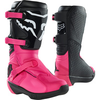 FOX 2021 COMP BLACK/PINK KIDS BOOTS