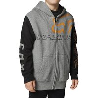 FOX SKEW SHERPA HEATHER GRAPHITE KIDS HOODIE