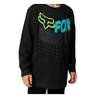 FOX TRICE BLACK LONG SLEEVE KIDS TEE