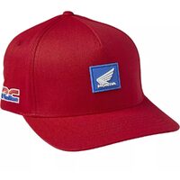 FOX HONDA WING FLAME RED FLEXFIT HAT