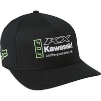FOX KAWASAKI BLACK FLEXFIT HAT