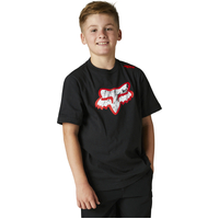 FOX KARRERA HEAD BLACK  KIDS TEE