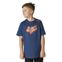 FOX KARRERA HEAD DARK INDIGO KIDS TEE
