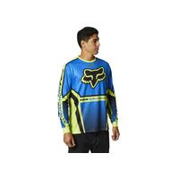 FOX OCTAINE LS BLUE YELLOW JERSEY