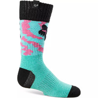 FOX 2023 180 NUKLR TEAL KIDS SOCKS