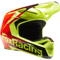 FOX 2023 V1 STATK RED / YELLOW KIDS HELMET