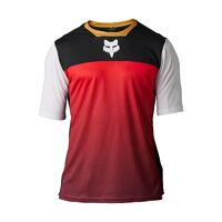 FOX DEFEND AURORA BLACK/WHITE SS BLACK/WHITE JERSEY