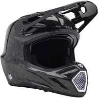 FOX 2026 V3 RS CARBON SOLID BLACK HELMET