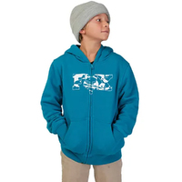 FOX CIENEGA SASQUATCH MEDIUM BLUE KIDS ZIP HOODIE