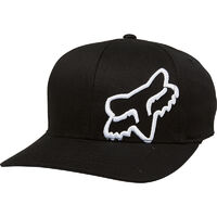 FOX FLEX 45 BLACK / WHITE KIDS FLEXFIT HAT