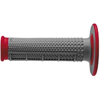 RENTHAL DUAL COMPOUND HALF WAFFLE RED TAPERED GRIPS
