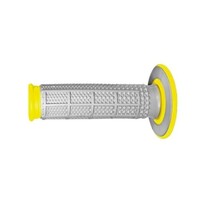 RENTHAL DUAL COMPOUND HALF WAFFLE YELLOW TAPERED GRIPS