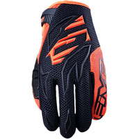 FIVE MXF3 BLACK/FLURO ORANGE GLOVES