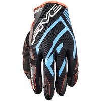 FIVE MXF PRORIDER S BLUE/FLURO ORANGE GLOVES