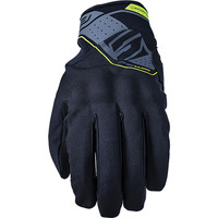 FIVE RS WP WATERPROOF BLACK / FLURO GLOVES