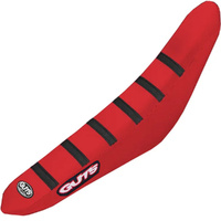 GUTS RACING HONDA CRF250R 22-25 CRF450R 21-25 GRIPPER RIBBED BLACK / RED / RED SEAT COVER