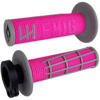 ODI V2 EMIG 2.0 PINK / GREY 2T / 4T LOCK ON GRIPS