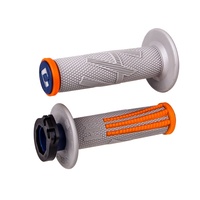 ODI V2 EMIG PRO GREY/ORANGE 2T/4T LOCK ON GRIPS