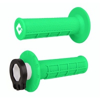 ODI V2 FLURO GREEN 2T/4T LOCK ON GRIPS