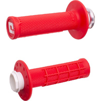 ODI MOCRO-X RED 2T / 4T HALF WAFFLE LOCK ON GRIPS