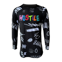 HOSTILE HANDWEAR EVOKE AIR CRAYON BLACK KIDS JERSEY