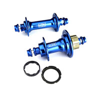 SD ACE JUNIOR FRONT AND REAR 28 HOLE BLUE HUB SET
