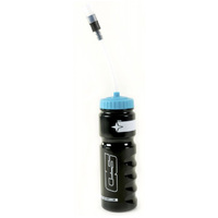 SD WATER BOTTLE BLACK/BLUE WITH STRAW