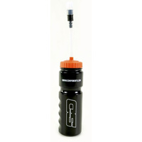 SD WATER BOTTLE BLACK/ORANGE WITH STRAW